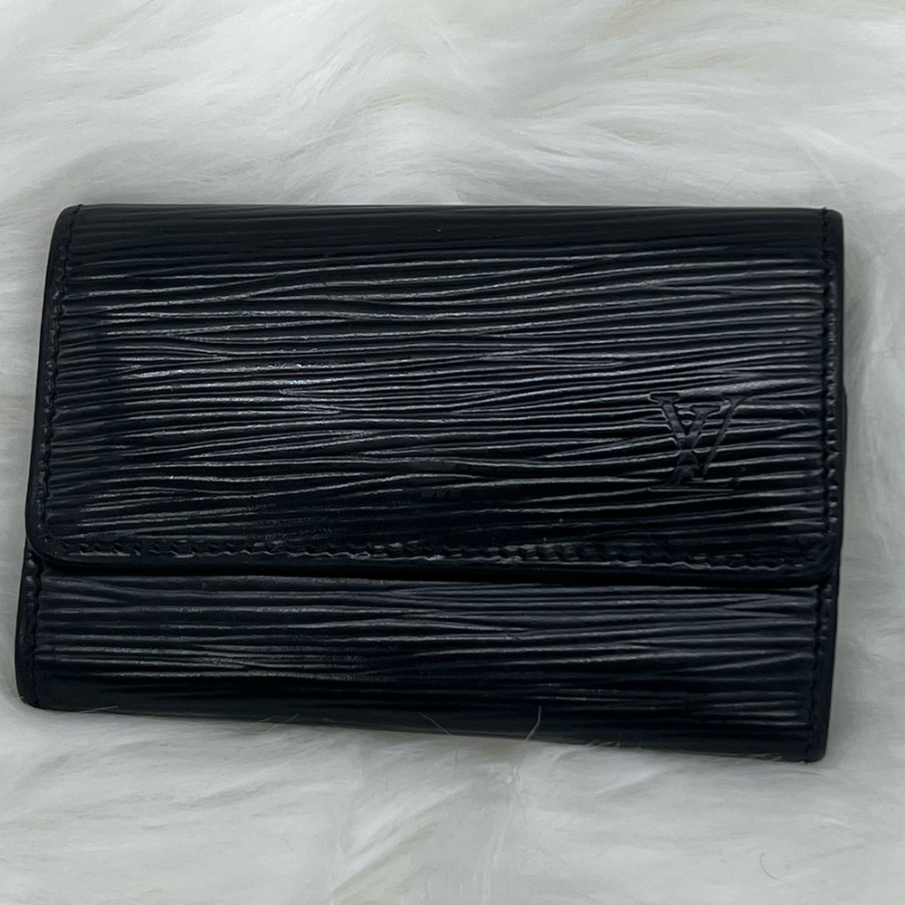 Louis Vuitton Black Epi Leather Key Holder